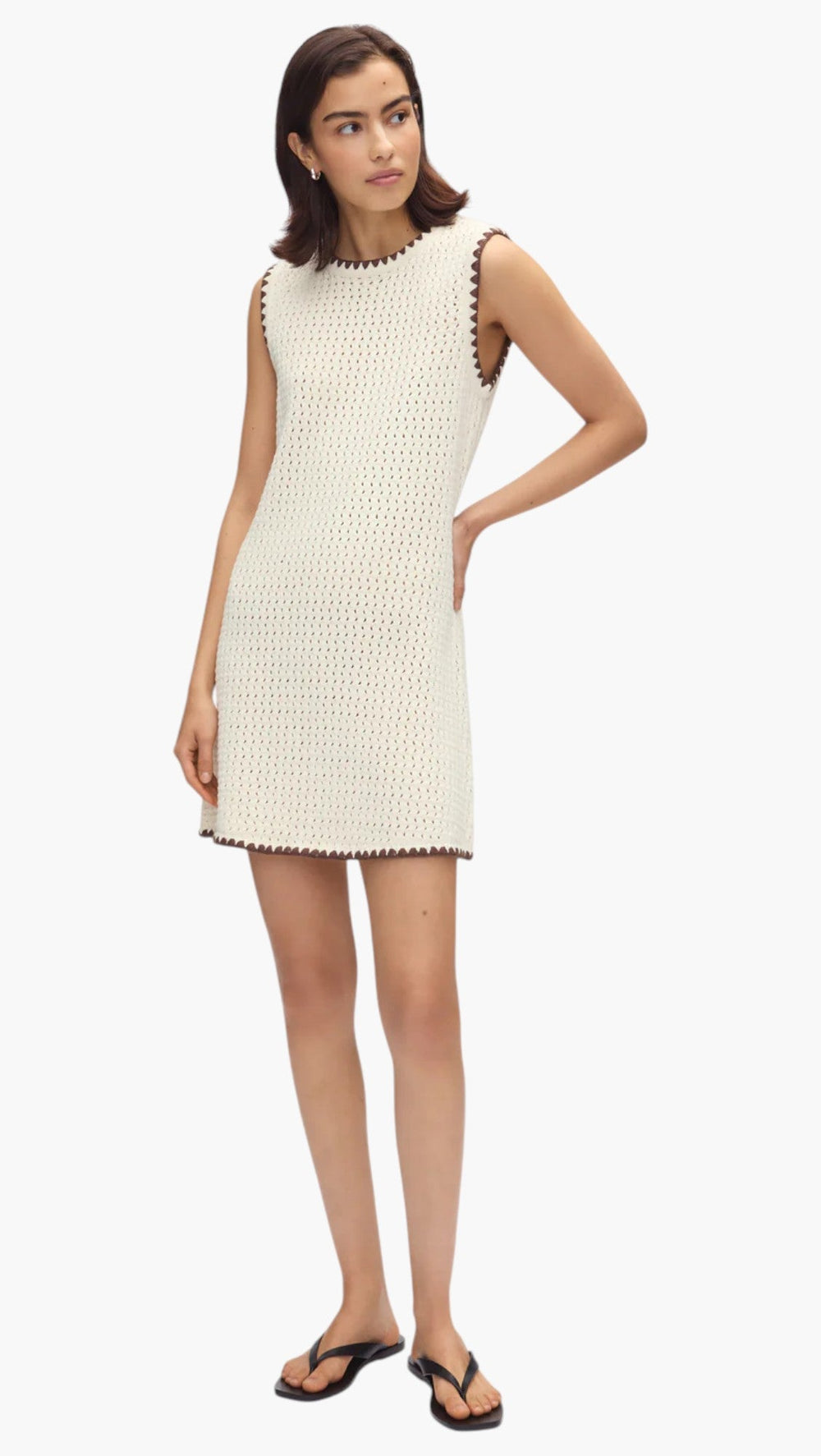 Immy Crochet Mini Dress - GLAM MODA