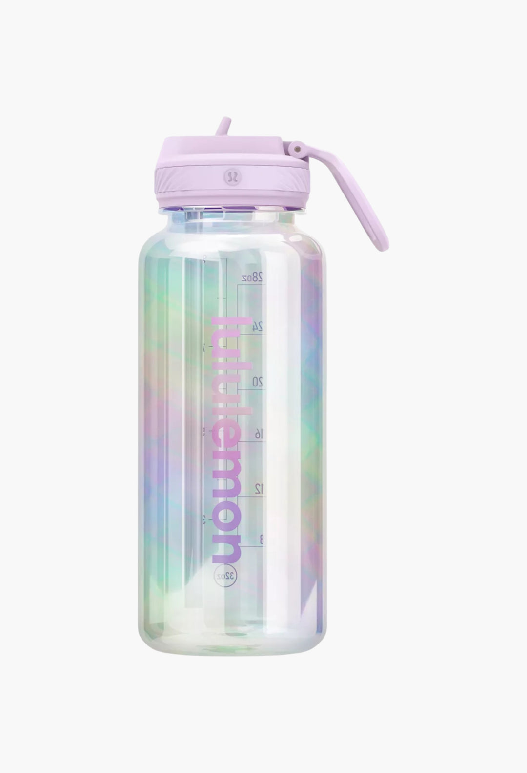 Back To Life Clear Bottle 32oz Straw Lid Iridescent - GLAM MODA