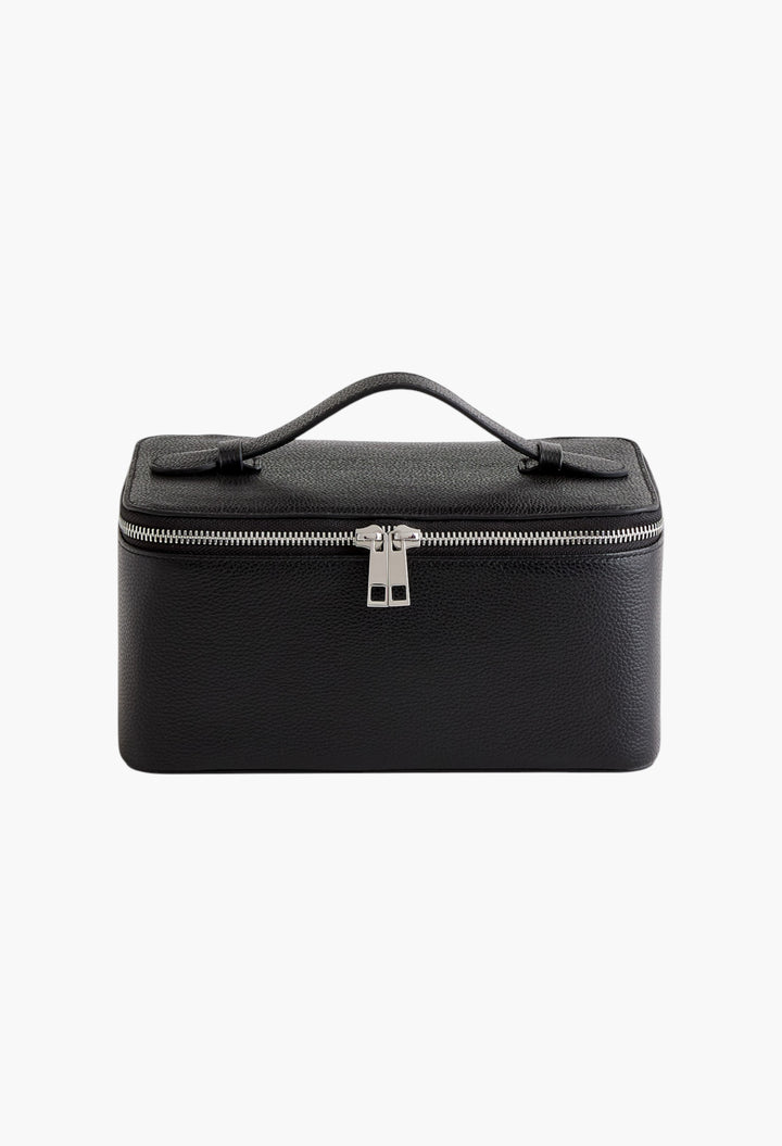 Italian Leather Travel Cosmetic Case - GLAM MODA