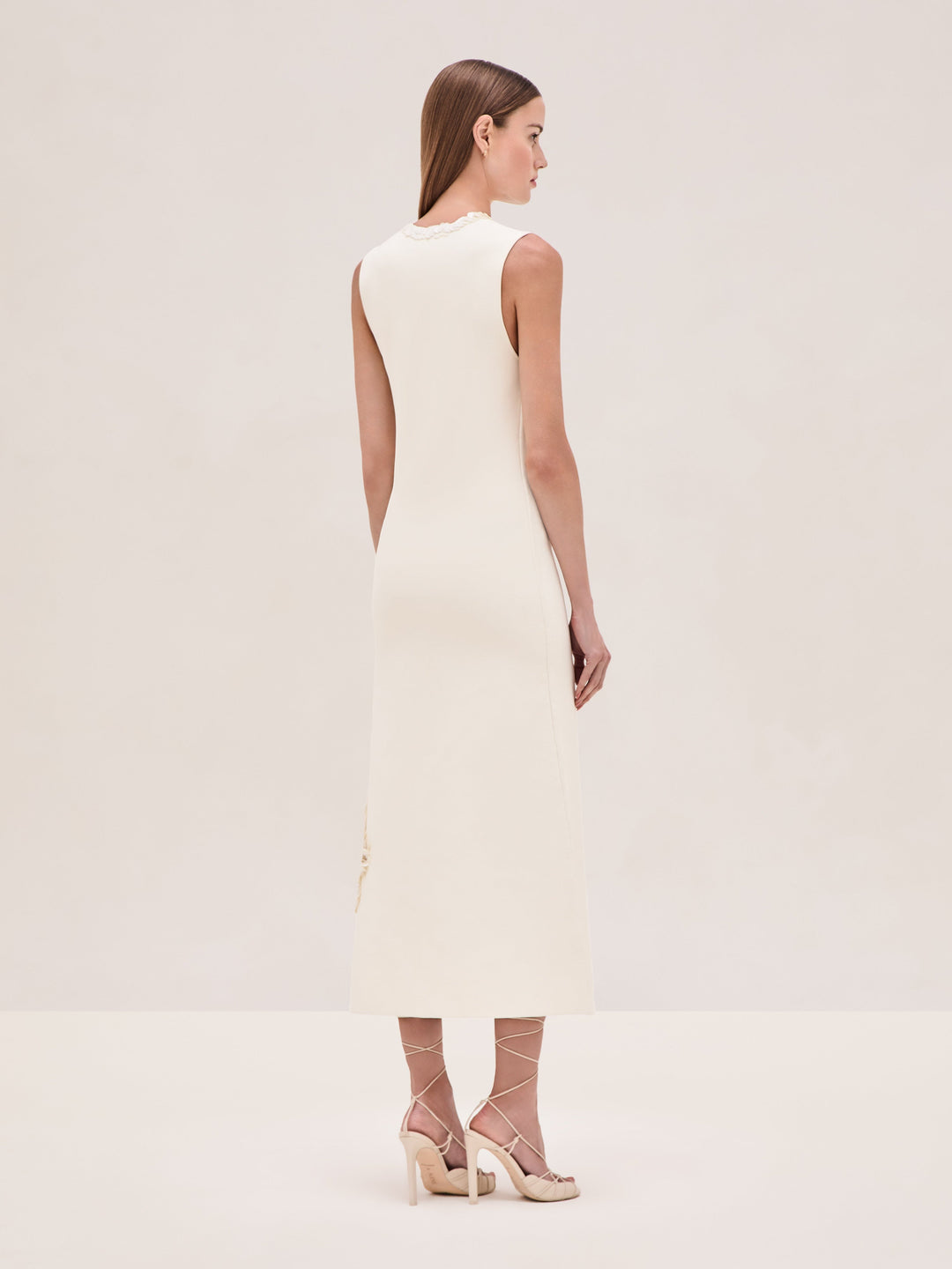 Ivory Sequin - Obarra Dress - GLAM MODA