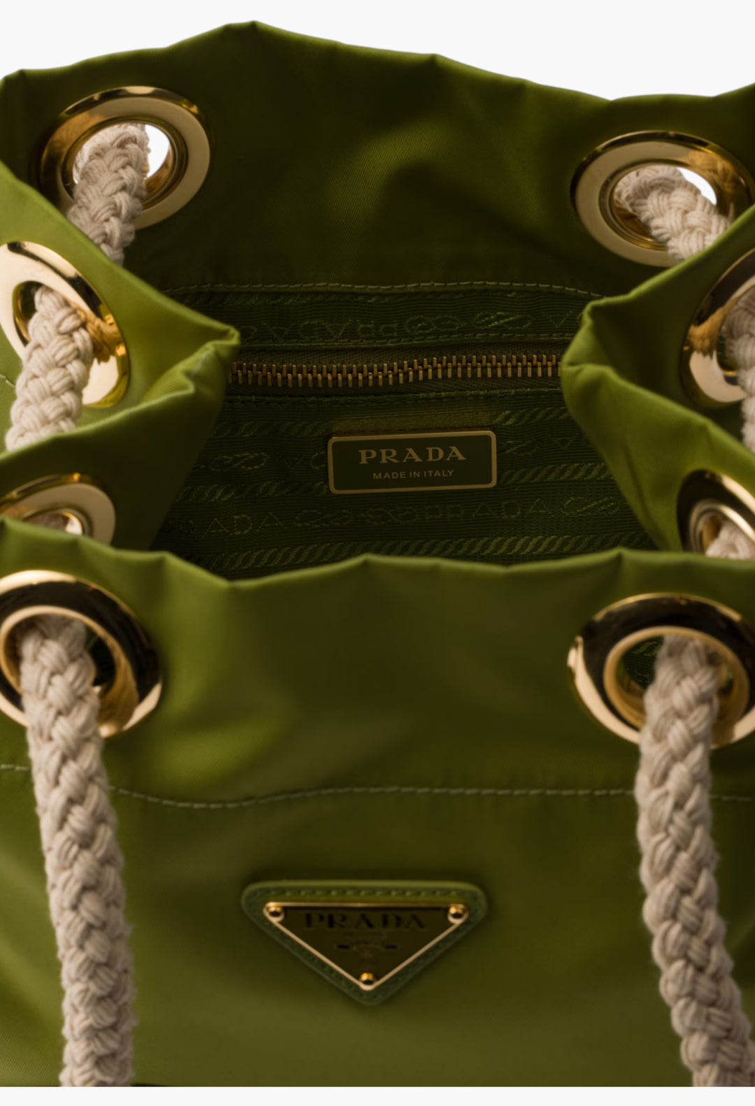 Ivy Green - Prada Mariner Re-Nylon Bucket Bag - GLAM MODA
