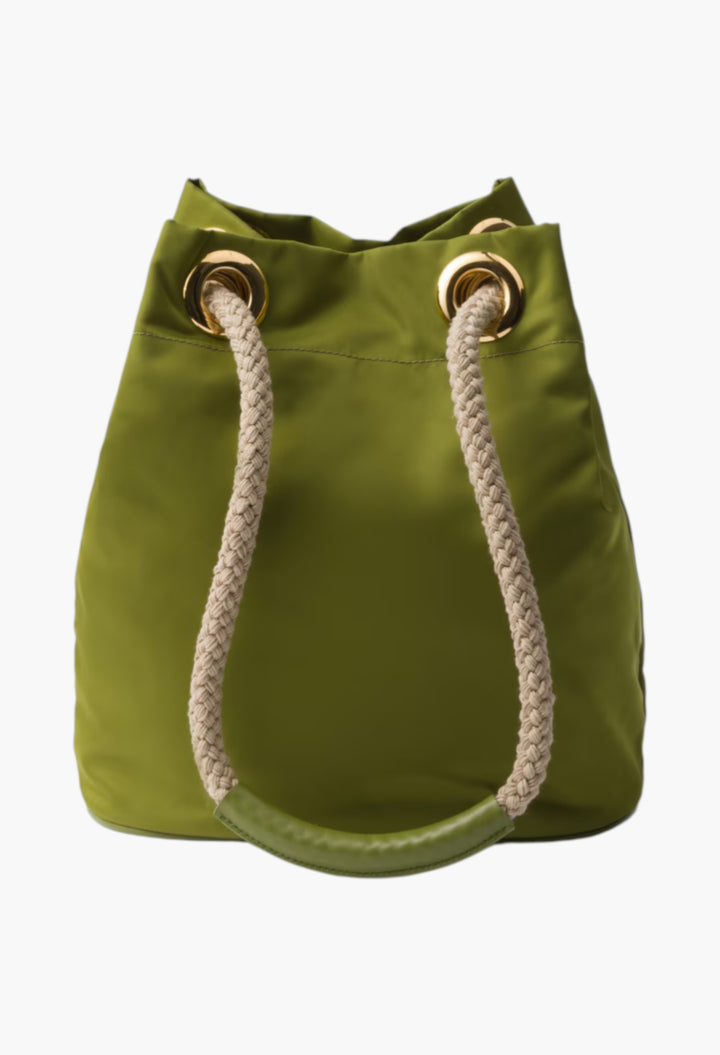 Ivy Green - Prada Mariner Re-Nylon Bucket Bag - GLAM MODA