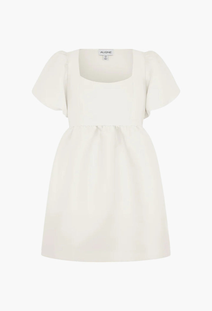 Ivy Puff Sleeve Satin Mini Dress - GLAM MODA