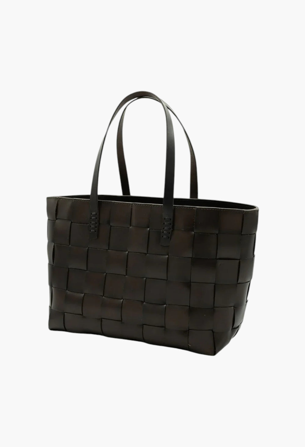 Japan Tote Dark Brown W/ Flat Handles - GLAM MODA