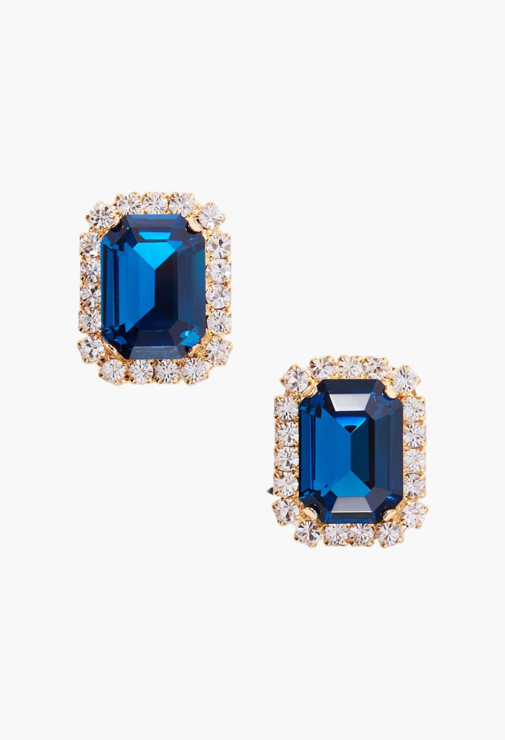 Diana gold-plated crystal earrings