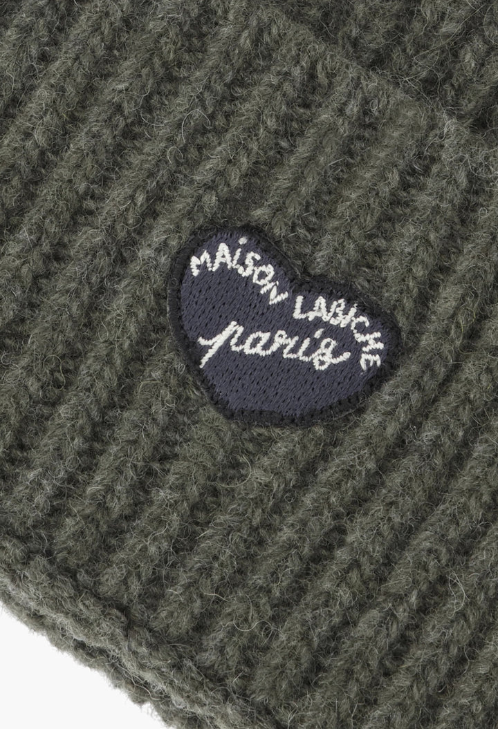 Khaki - Vincennes Beanie - Patch Coeur - GLAM MODA