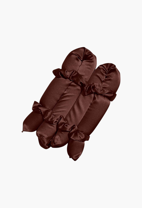 XL Satin Heatless Curling Set - Chocolate