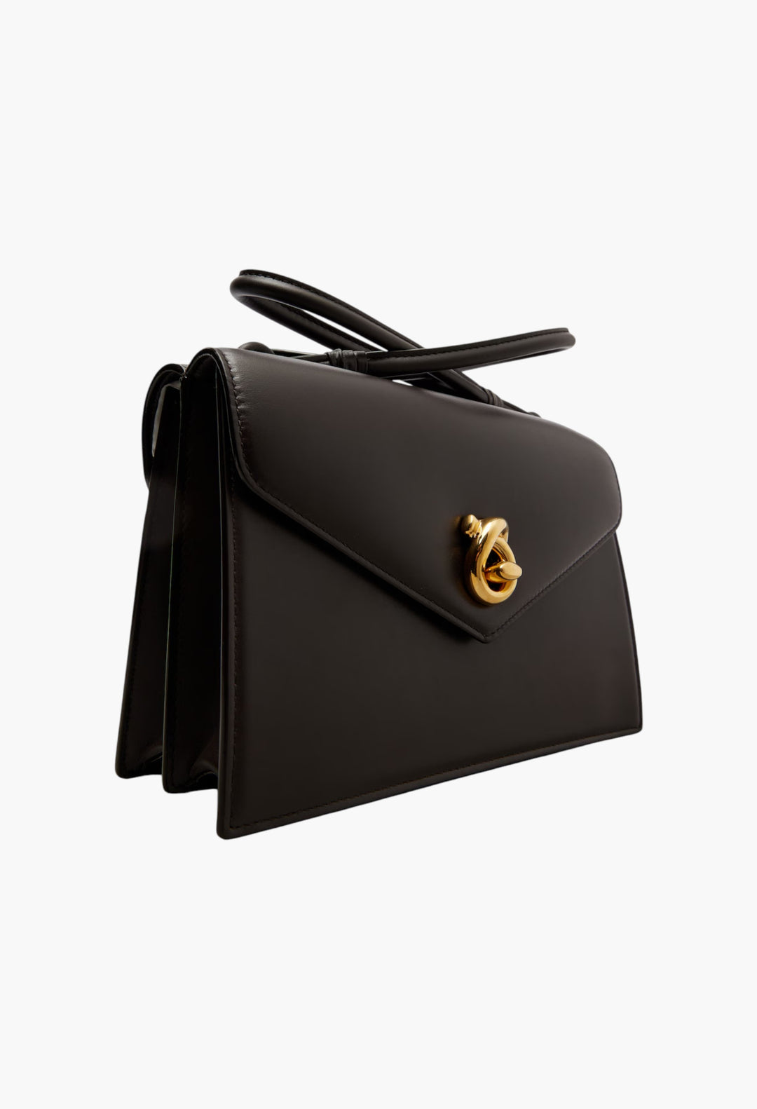 Knot Lock Small Leather Crossbody Bag - GLAM MODA