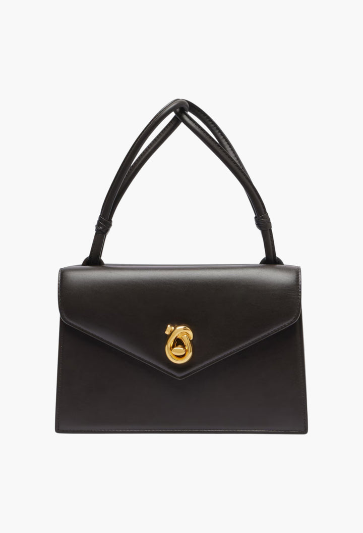 Knot Lock Small Leather Crossbody Bag - GLAM MODA