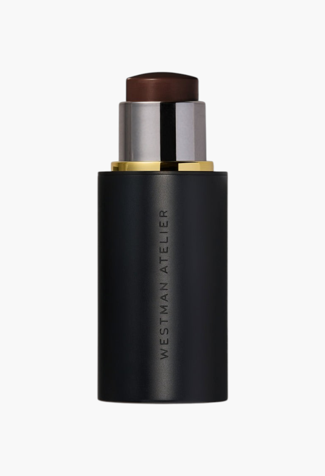 GLAM MODA Face Trace Contour Stick in a sleek black twist-up tube with a dark brown creamy contour shade.