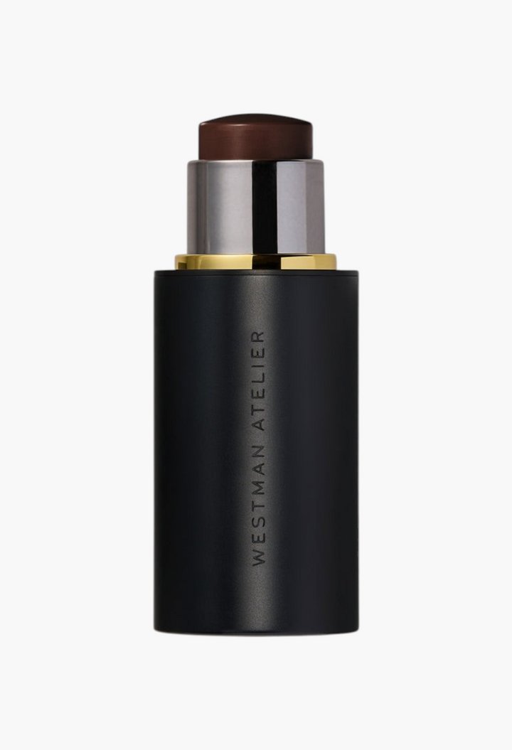 GLAM MODA Face Trace Contour Stick in a sleek black twist-up tube with a dark brown creamy contour shade.
