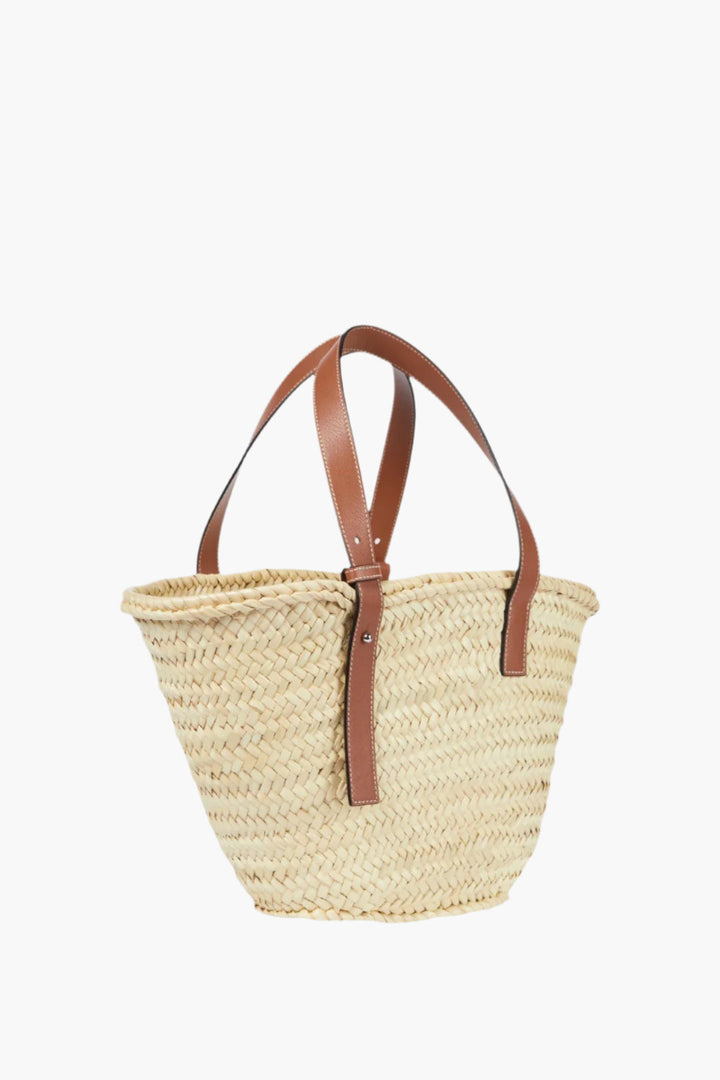 LOEWE Leather-trimmed Basket Bag - GLAM MODA