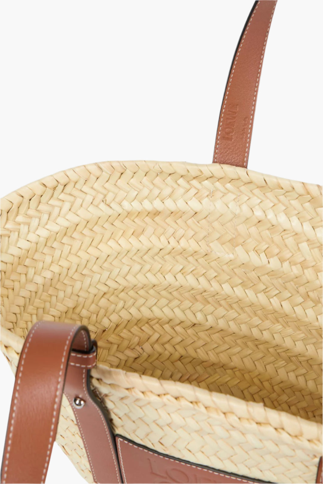 LOEWE Leather-trimmed Basket Bag - GLAM MODA