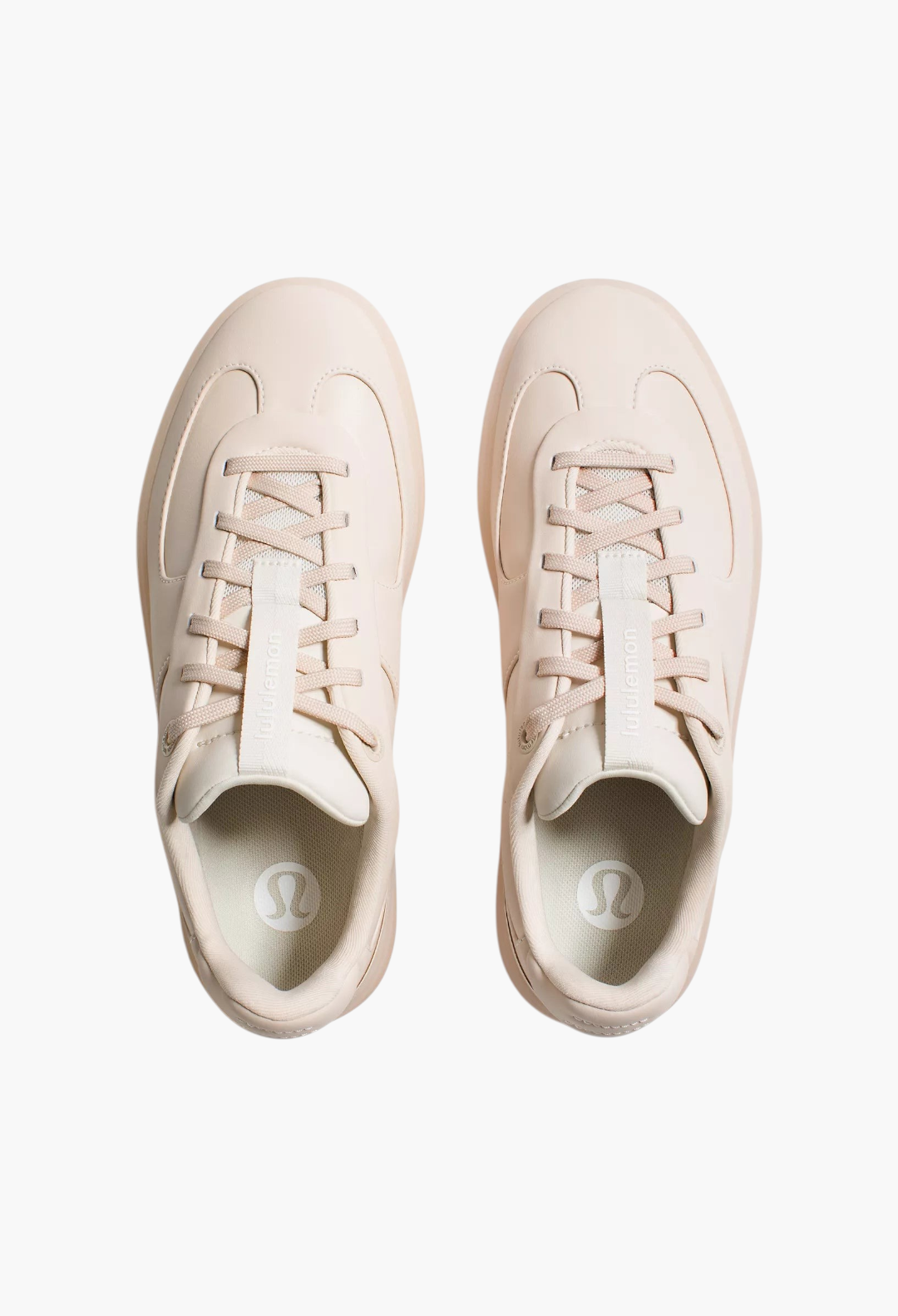 GLAM MODA Women's Cityverse sneaker in light pink with leather-alternative upper and contoured cushioning
