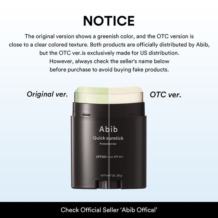 Abib - Quick Sunstick Protection Bar - GLAM MODA