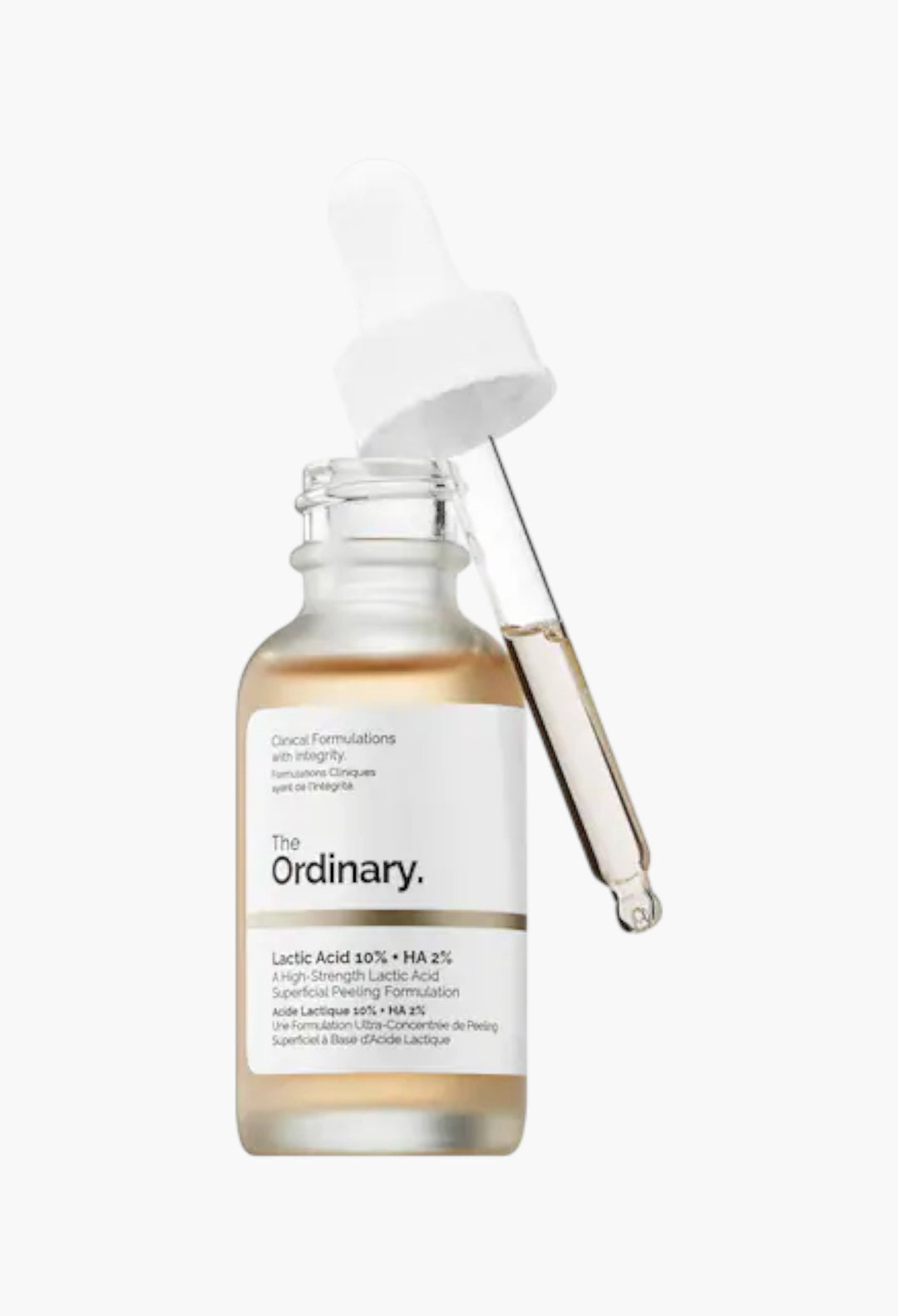 Lactic Acid 10% + HA 2% High-Strength Exfoliating Serum for Uneven Texture - GLAM MODA