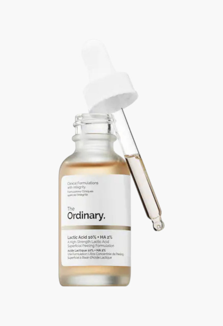 Lactic Acid 10% + HA 2% High-Strength Exfoliating Serum for Uneven Texture - GLAM MODA