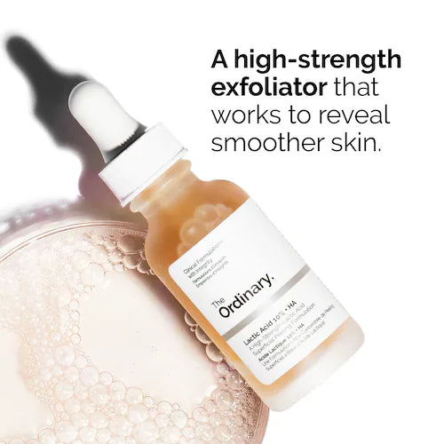 Lactic Acid 10% + HA 2% High-Strength Exfoliating Serum for Uneven Texture - GLAM MODA