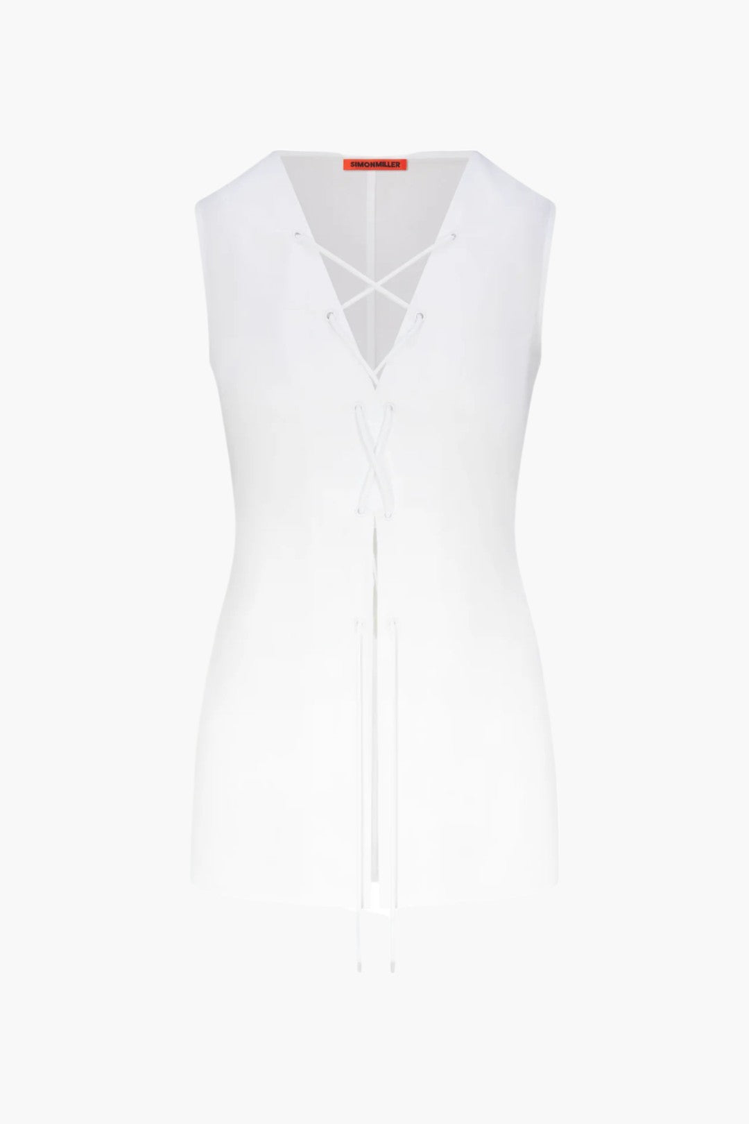 Lacy Poplin Tie Top - GLAM MODA