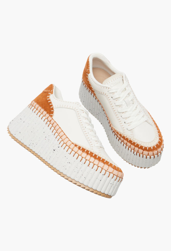 Leather Platform Sneakers