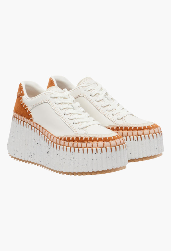 Leather Platform Sneakers