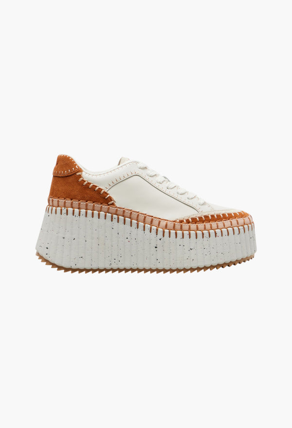 Leather Platform Sneakers