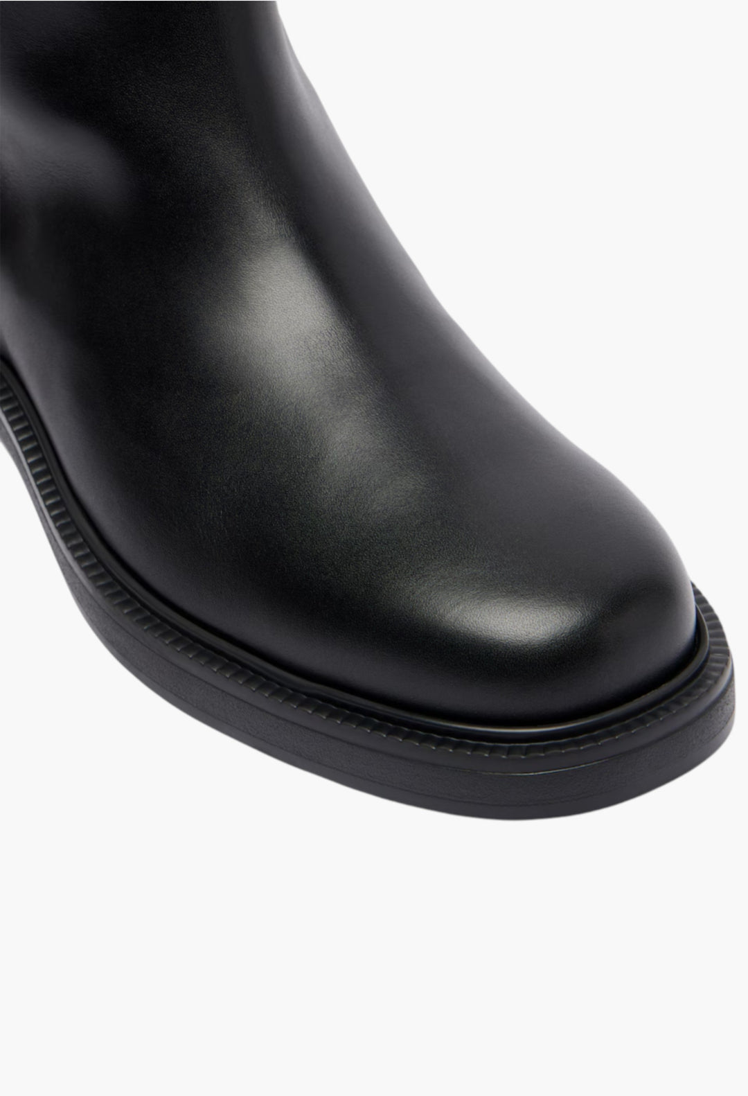 Leather knee-high boots - GLAM MODA