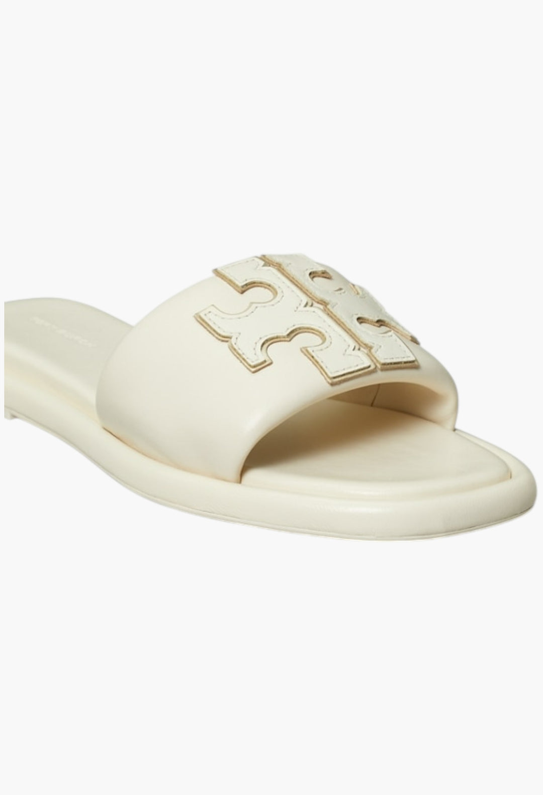 Light Cream/Gold - Double T Sport Slide - GLAM MODA