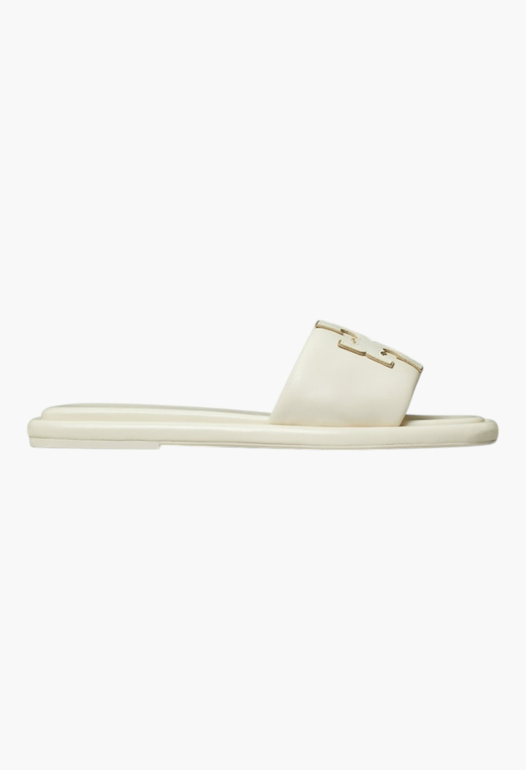 Light Cream/Gold - Double T Sport Slide - GLAM MODA