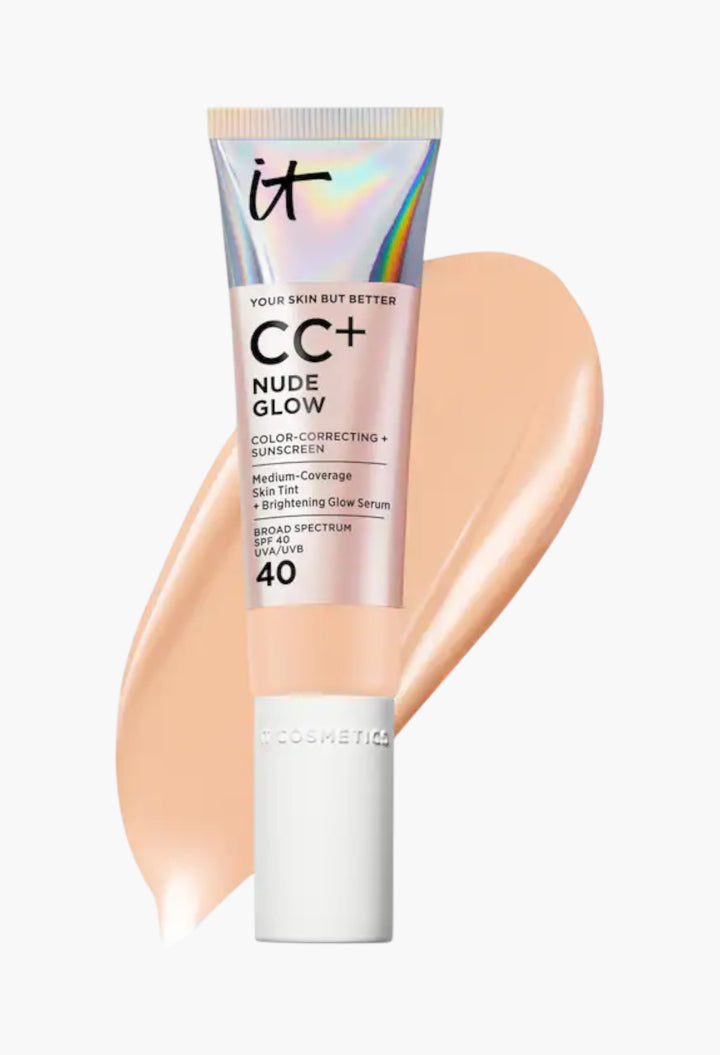 CC+ Nude Glow Lightweight Foundation + Glow Serum with SPF 40 and Niacinamide - GLAM MODA
