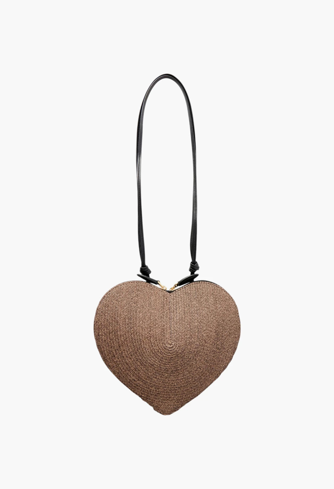 Le Coeur suede and leather shoulder bag