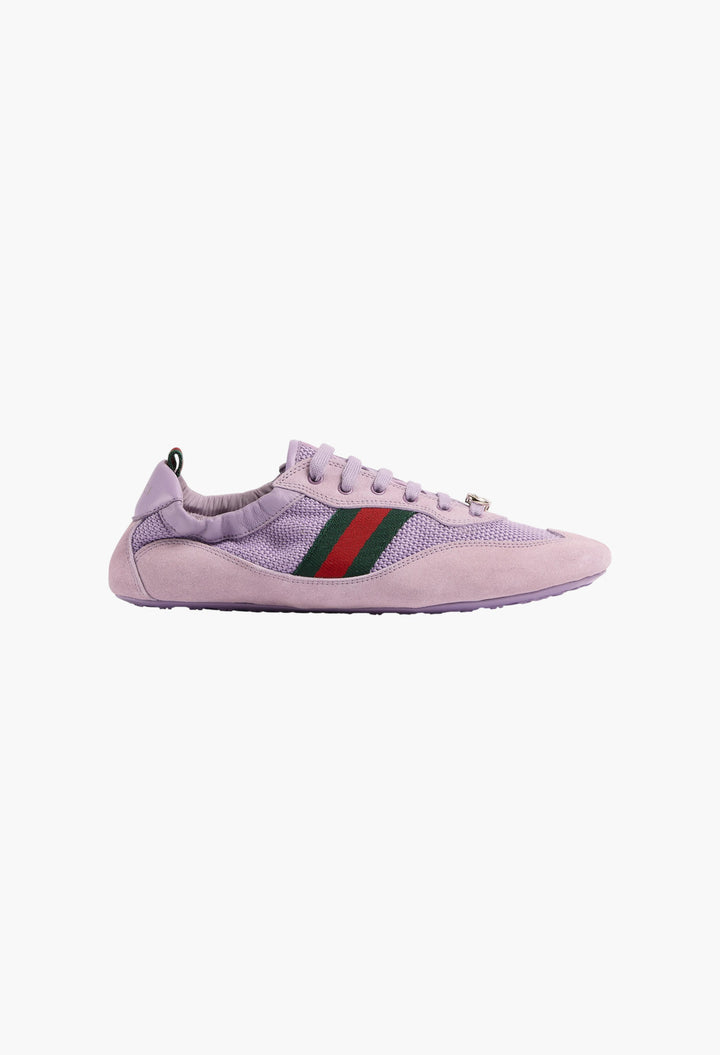 Lilac Fabric - Women's Gucci Shift Sneaker - GLAM MODA