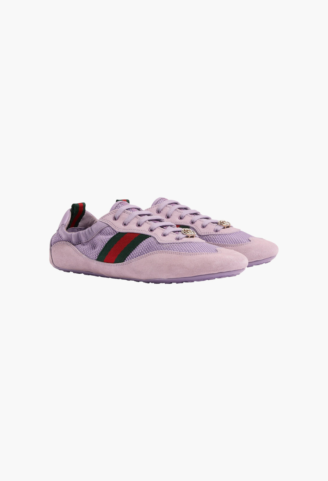 Lilac Fabric - Women's Gucci Shift Sneaker - GLAM MODA