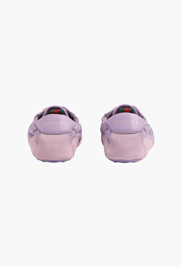 Lilac Fabric - Women's Gucci Shift Sneaker - GLAM MODA