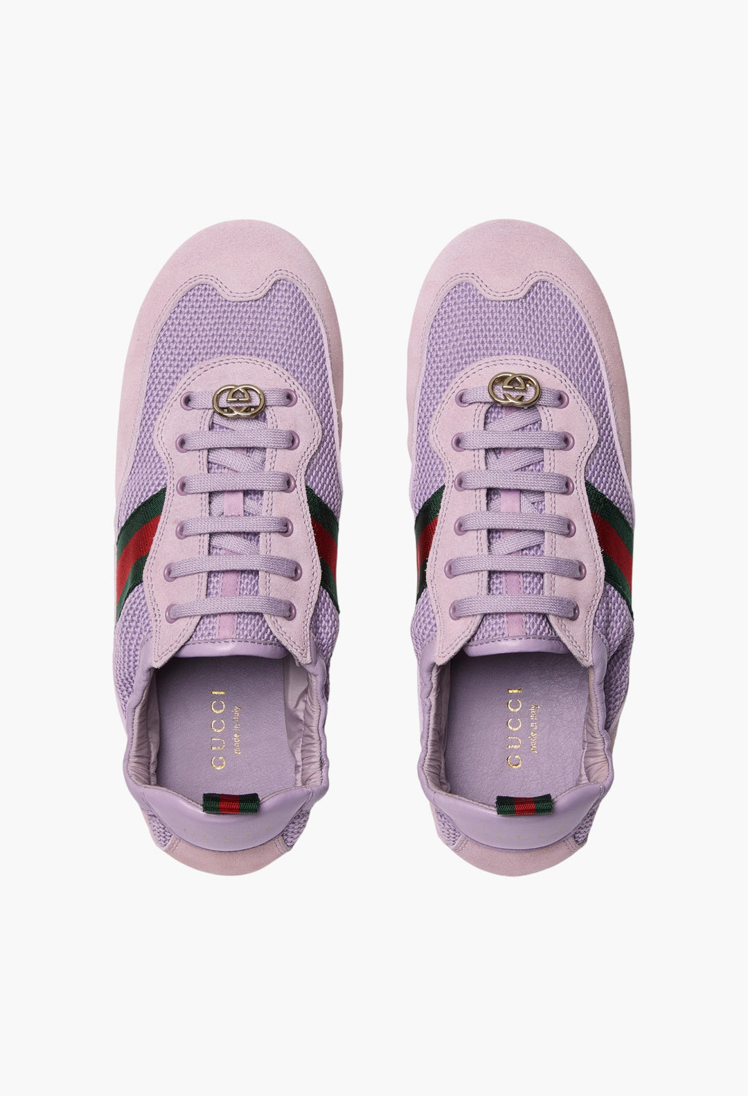 Lilac Fabric - Women's Gucci Shift Sneaker - GLAM MODA