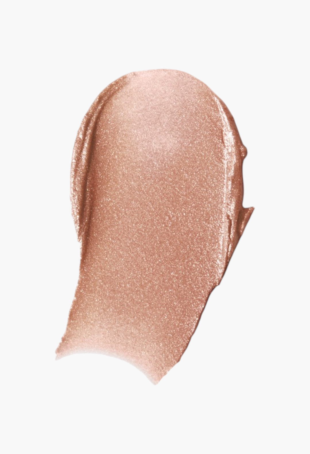 GLAM MODA Lit Up Highlight Stick translucent gel highlighter swatch with a radiant, light-catching glassy finish.