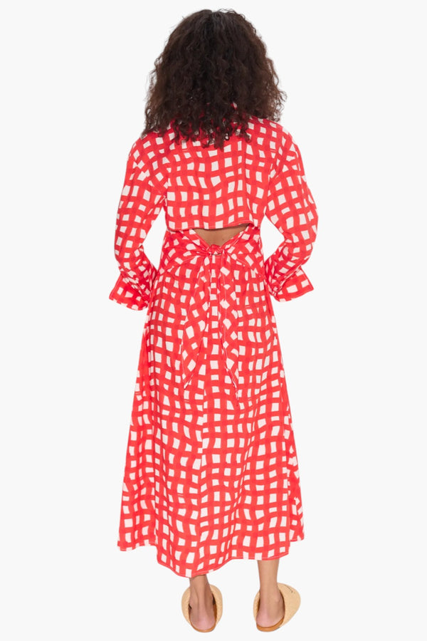 Loch Poplin Maxi Dress