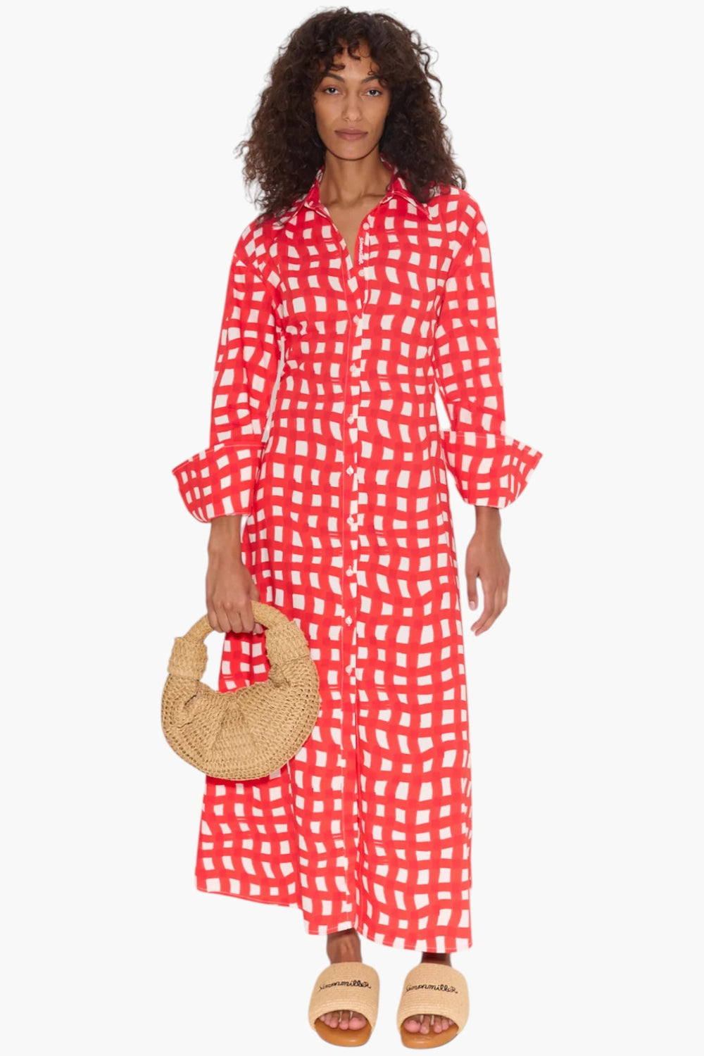 Loch Poplin Maxi Dress - GLAM MODA