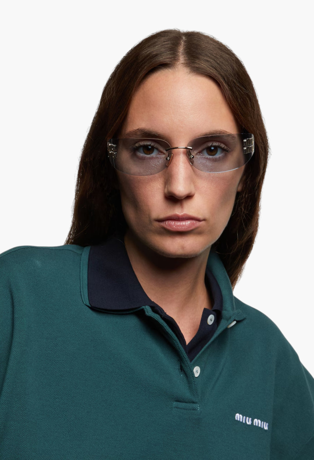 Logo Rectangular Sunglasses - GLAM MODA