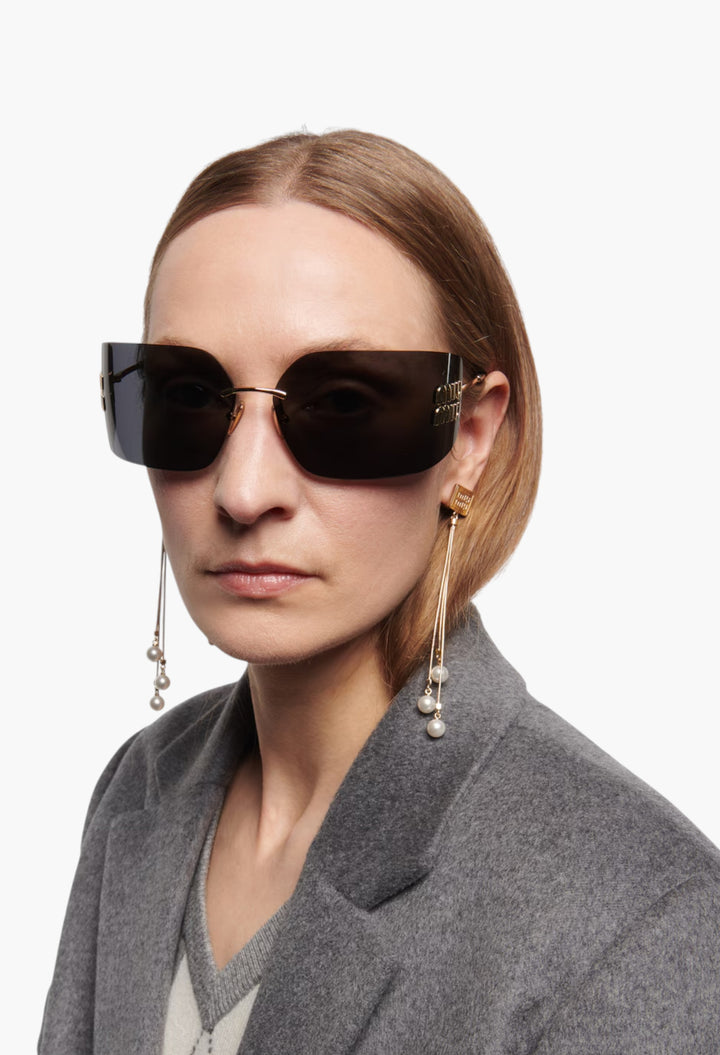 Logo Rectangular Sunglasses - GLAM MODA