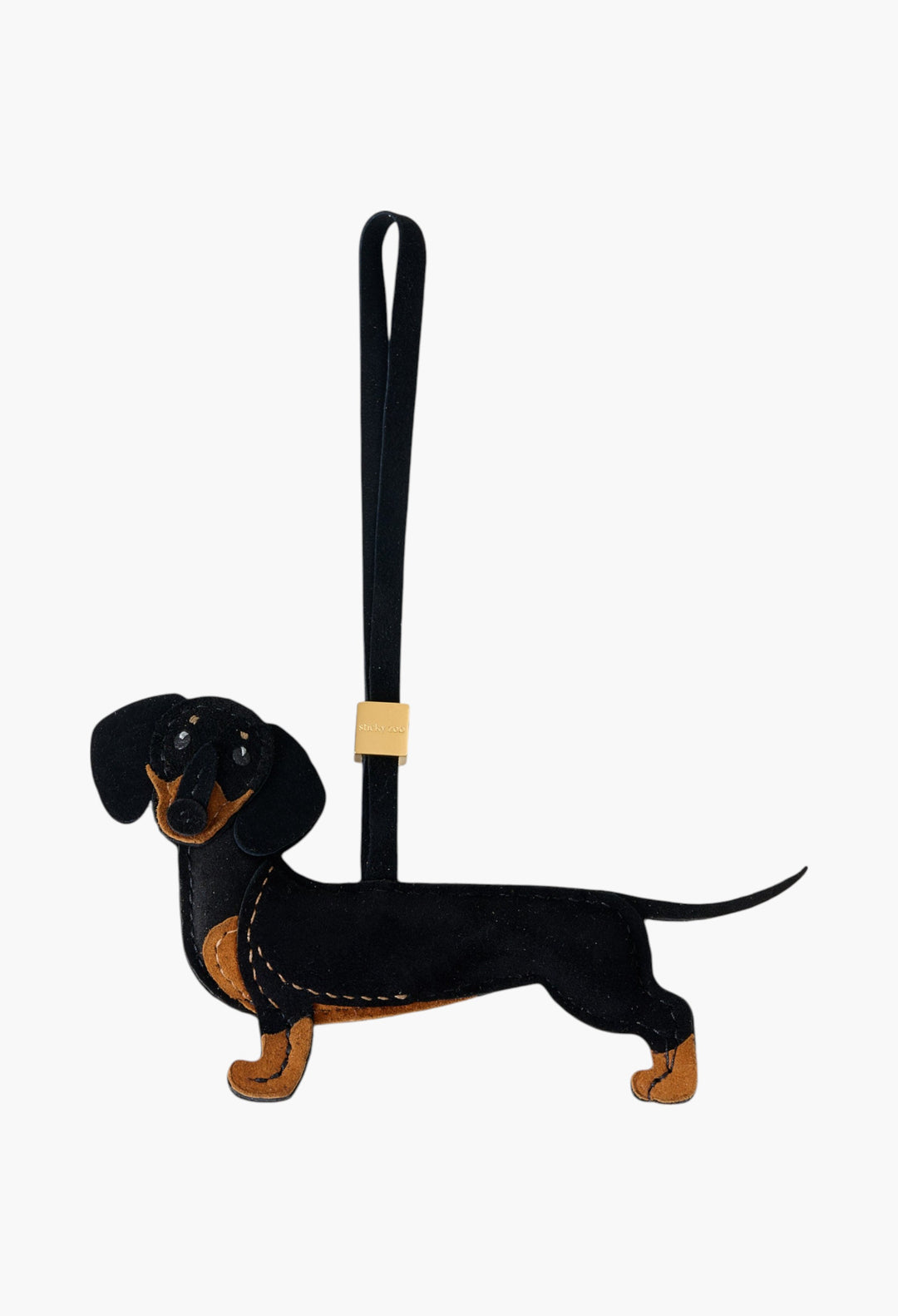 Long Dash Dachshund Charm -  Leather Strap (Bag Strap Loop) - GLAM MODA