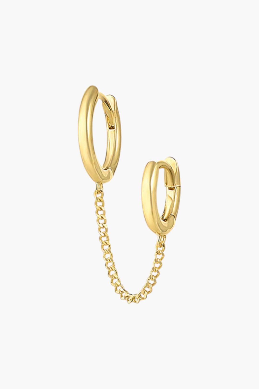 Lou Double Single Huggie - GLAM MODA