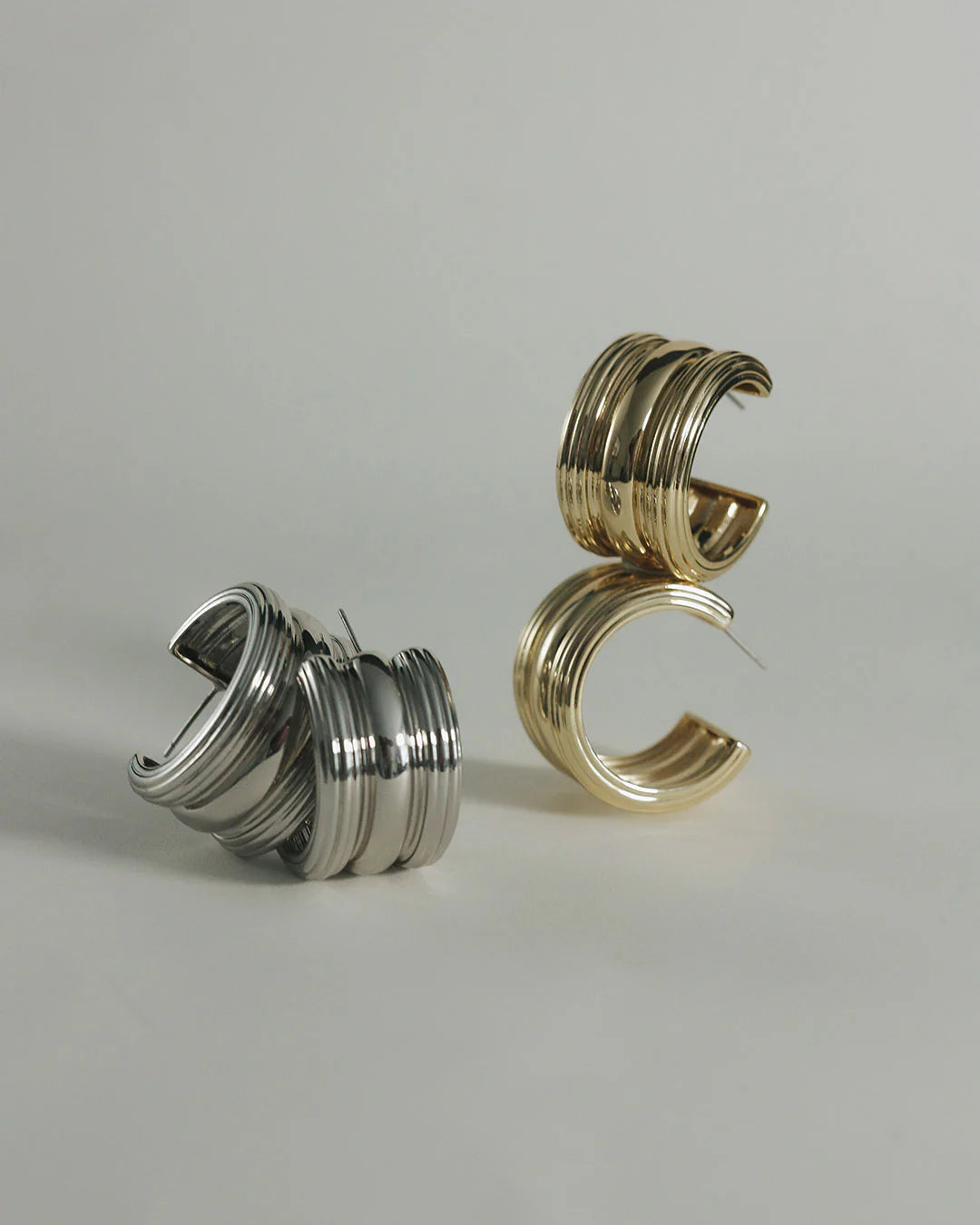 The Canyon Hoops - Gold - GLAM MODA