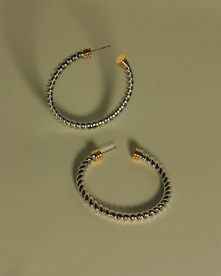 The Xl Sierra Rope Hoops - Gold - GLAM MODA