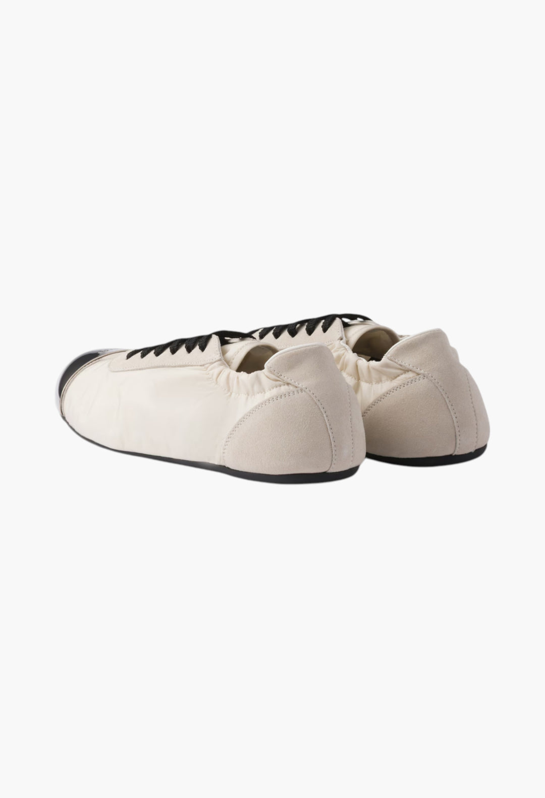 Lvory - Collapse Re-Nylon And Suede Sneakers With Metal Toecap - GLAM MODA
