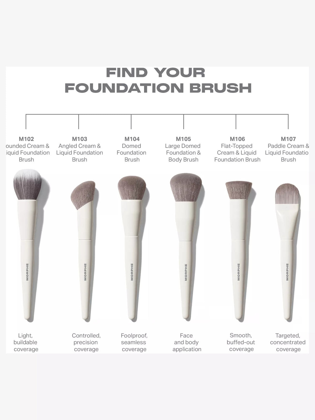 M103 Angled Cream & Liquid Foundation Brush - GLAM MODA