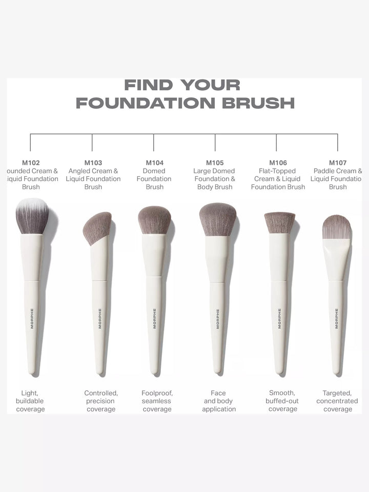 M103 Angled Cream & Liquid Foundation Brush - GLAM MODA