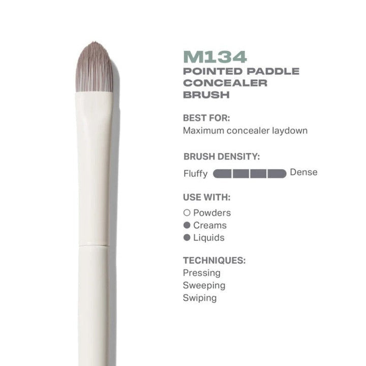 M134 Pointed Paddle Concealer Brush - GLAM MODA