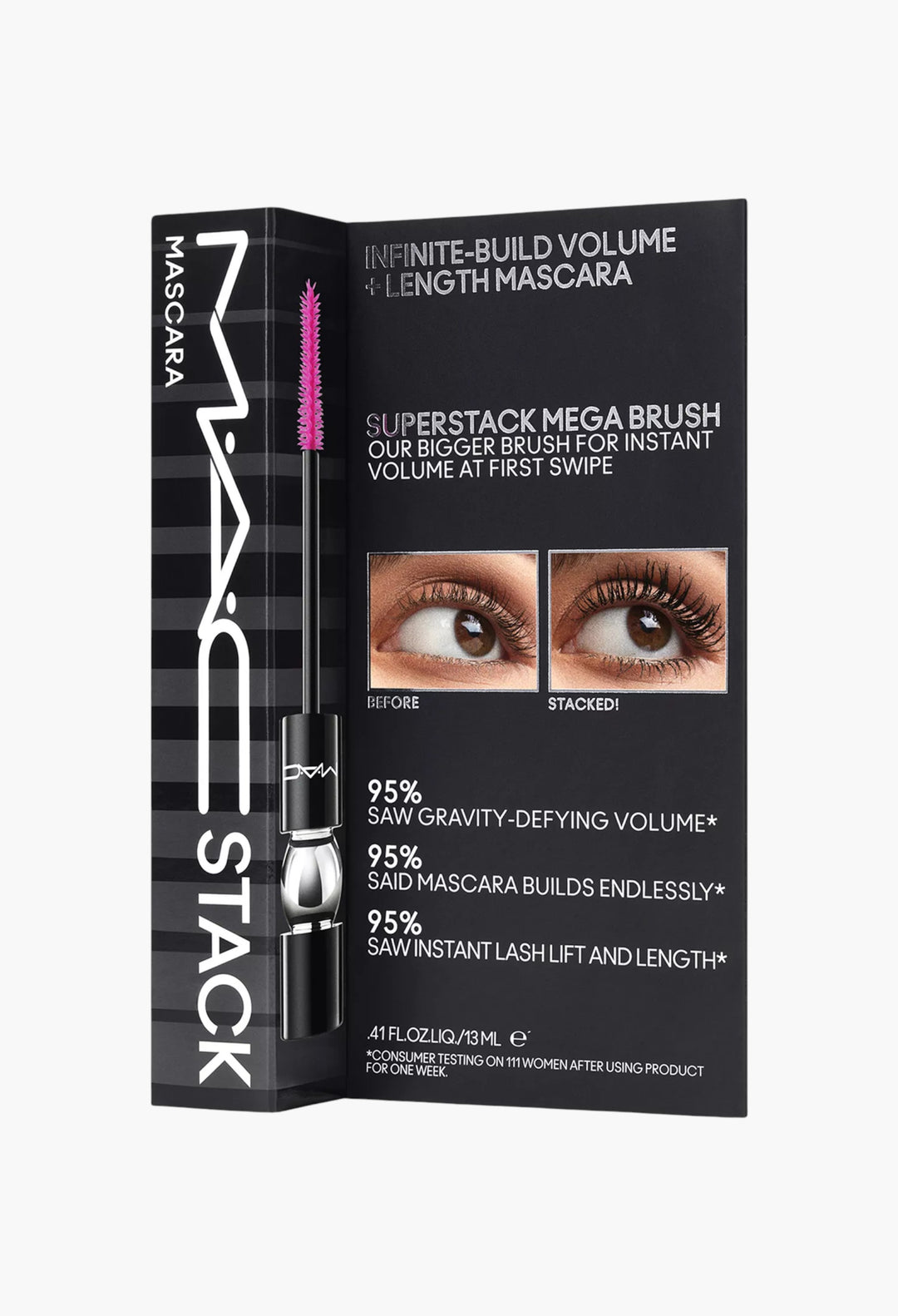 MACstack Mega Brush Mascara 12ml - GLAM MODA