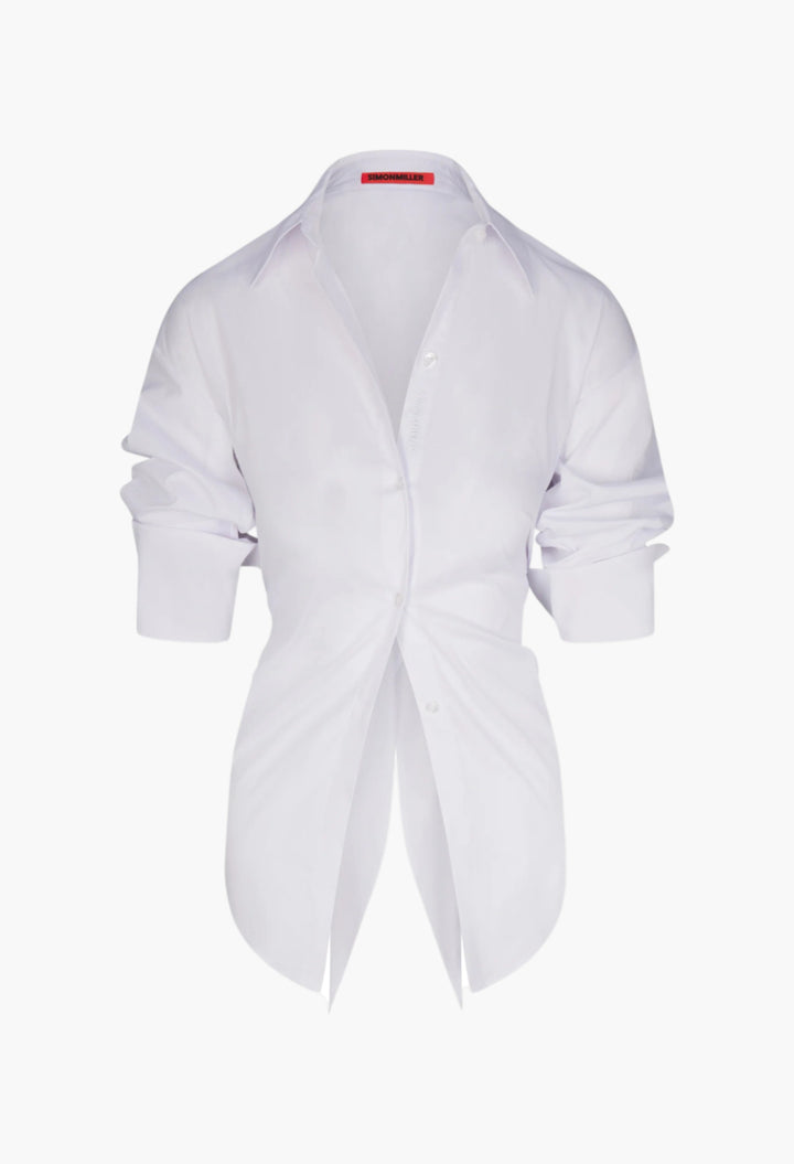 Macadamia - Loch Poplin Button Up - GLAM MODA